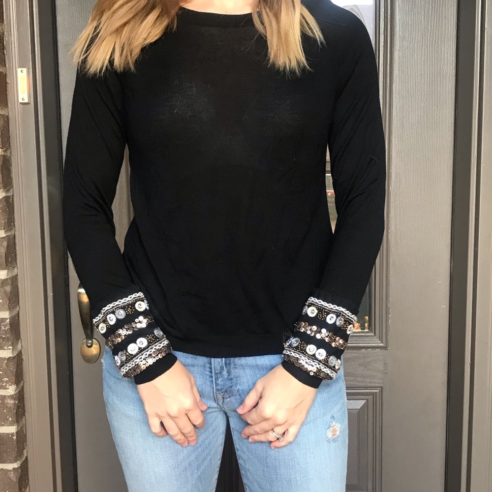 Black lightweight sweater